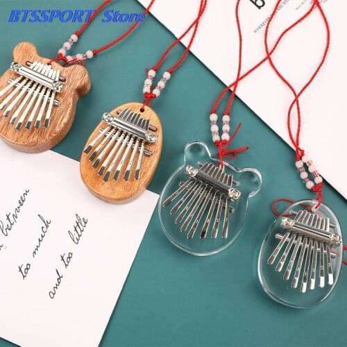 NEW 8 Key Mini Kalimba Exquisite Finger Thumb Piano Marimba Musical Good Accessory Pendant Gift