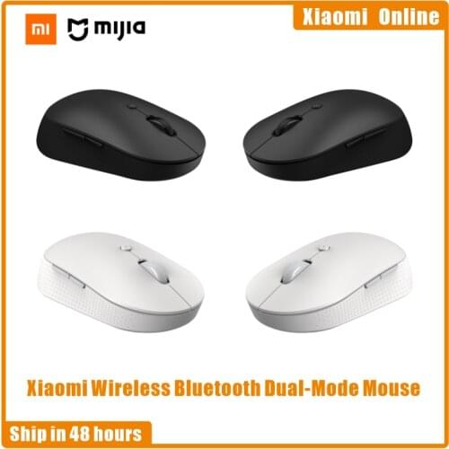 Xiaomi Mi Wireless Bluetooth Dual-Mode Mouse Silent Ergonomic Bluetooth USB Side Buttons Protable Mini Wireless Mice For Laptop