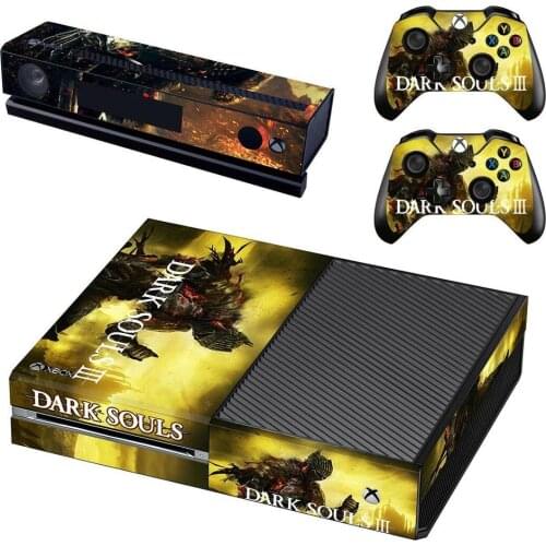 Dark Souls Skin Sticker Decal Full Cover For Xbox One Console & Kinect & 2 Controllers For Xbox One Skins Stickers Vinyl