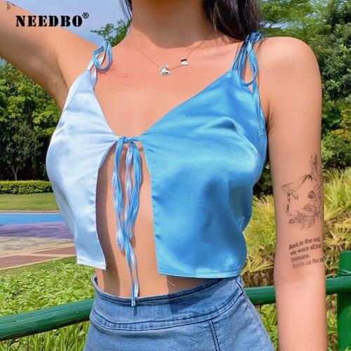 Женские укороченные топы NEEDBO China At AliExpress