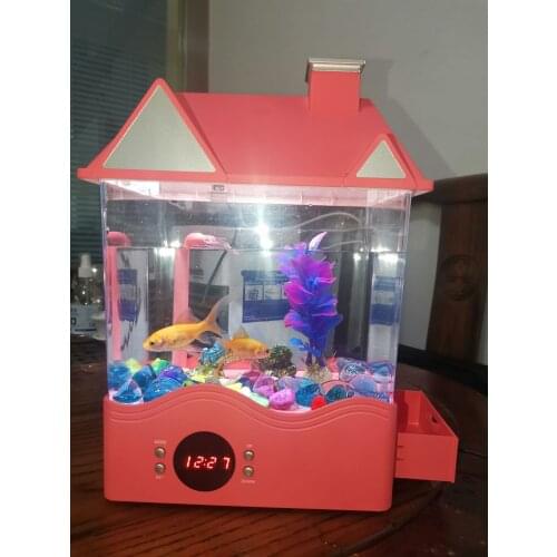 New USB Desktop Small Fish Tank Bottom Filter Ecological Small Fish Tank For Fish Box Aquarium Decoration Pet Accessories