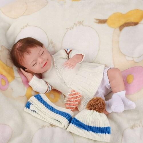 20 Inch Lifelike April Reborn Baby Doll Kid Playmate Gift Lol Alive Soft Toys Baby Reborn Toys For Girl Real Touch Baby For Gift