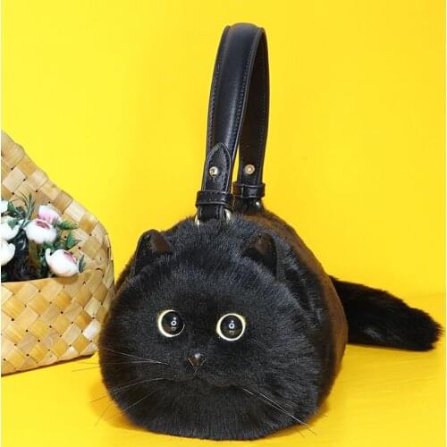Mini bag with versatile chain high quality cute fashion cat bag cross body bag clutch bag