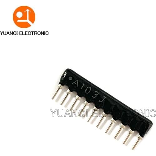 10pcs DIP exclusion Network Resistor array 10pin 1K 2.2K 3.3K 4.7K 5.1K 10K 47K 100K ohm