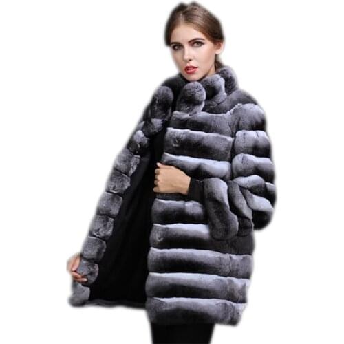 The new 2019 female totoro fur coat chinchilla chipmunk black velvet whole sable brief paragraph female mink coat