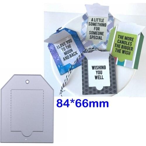 Pop Up Tag Metal Cutting Dies Stencils Tag Die Cuts For Card Making Scrapbooking Decoration Crafts New 2019