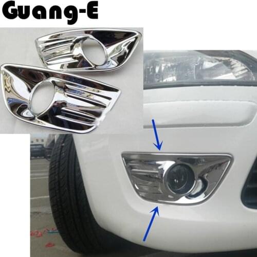 High Quality car Styling cover ABS Chrome lamp front fog Light Trim frame for Citroen C-Triumph C4 2008 2009 2010 2011 sedan