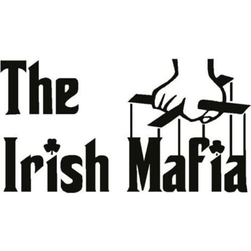14.2CM*7.5CM Creative THE IRISH MAFIA Funny Vinyl Sticker Accessories C5-1699