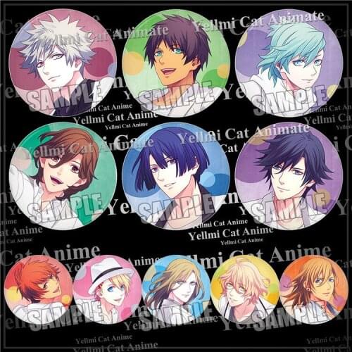 1pc 58mm Uta no Prince Sama Anime Mai MIKAZE Shinomiya Reiji Acrylic badges Brooch Pins Broszka