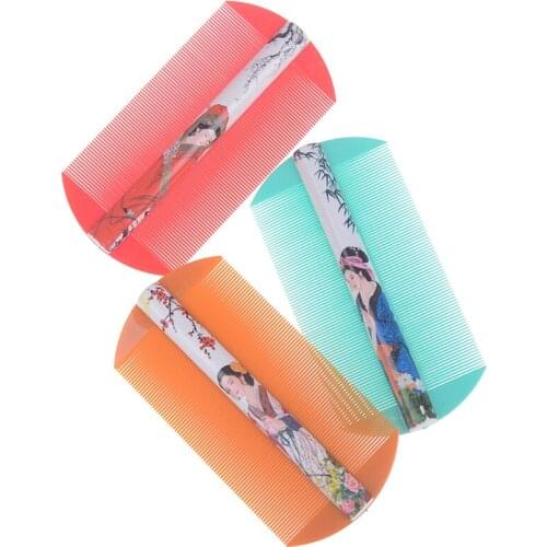 1Pc Lice Comb Encryption Grate Both Sides Dandruff Hair Care Brush Styling Tools Send Randomly