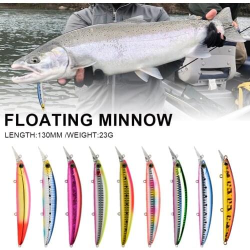 130mm 23g Minnow Fishing Hard Lures Wobblers All for fishing Sea Bass bait Swimbait Isca Artificial Bait Summer fishing lures