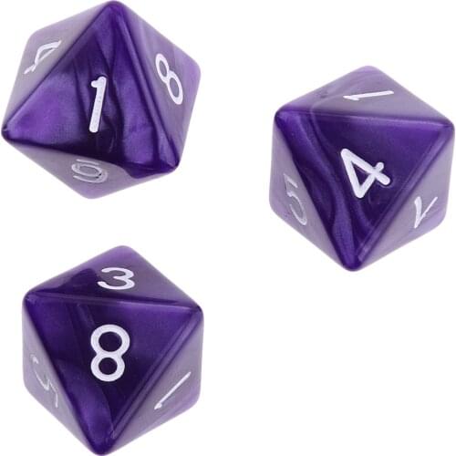 20pcs/Set Acrylic 8 Sided D8 Dices Dies for D&D Board Game Favours