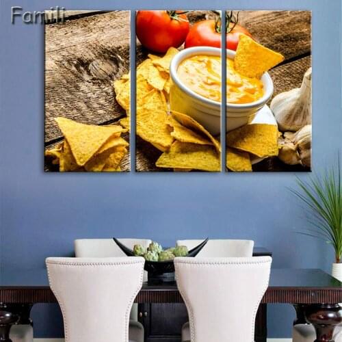 3pcs Delicious Vegetable Pizza HD Print Poster Frameless Painting Canvas Art Resturant Fast Food Store Wall Decor Good Printing