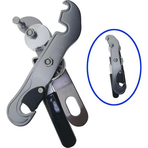 30KN Climbing Self Braking Stop Descender Rock Climber Rope Clamp Grab Belaying Rappelling Gear