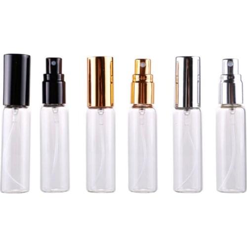 300pcs/lot Mini 10ml Glass Spray Bottle 1/3 oz Refillable Perfume Atomizer 10cc Fragrance parfum Vials