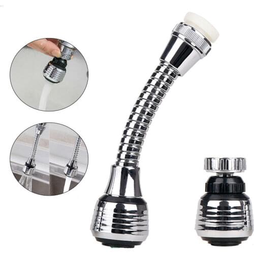 360 Degree Swivel Kitchen Faucet Aerator Clean Adjustable Dual Mode Sprayer Filter Diffuser Water Saving Nozzle Faucet Connector