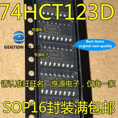 50Pcs 74HCT123 74HCT123D SOP16 Logic multi frequency oscillator chip in stock 100% new and original