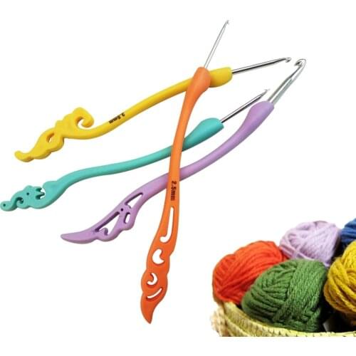 8pcs/Set Pretty Metal Hook Crochet Template Kit Knitting Needles Weave Crochet Hooks DIY Craft Home Sewing Tools 2.5-6.0mm