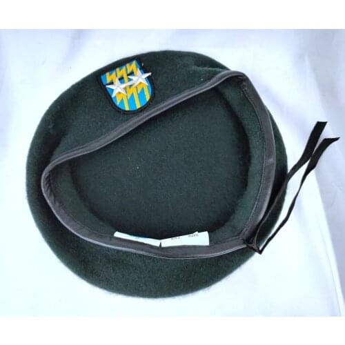 United States US Army 12th Special Forces Group Wool Green Beret OFFICER 2 STAR MAJOR GENERAL RANK Military Hat 1961~1994