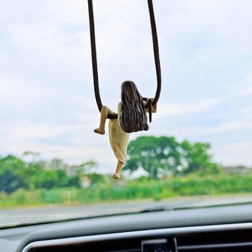 Car Pendant Sadako Model Rear View Mirror Hanging Accessories Sadako Doll Car Decoration Accessories Cup Edge Decoration Gift