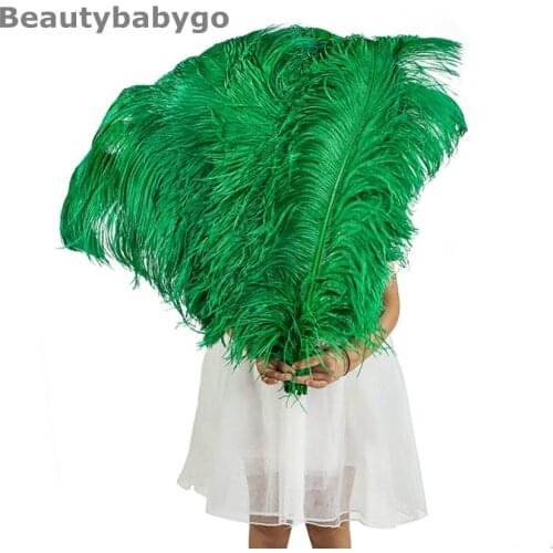 Free shipping 25pcs Dark Green ostrich feathers/plumes 70-75cm 28-30 inches wedding centerpieces Christmas Carnival Decorations