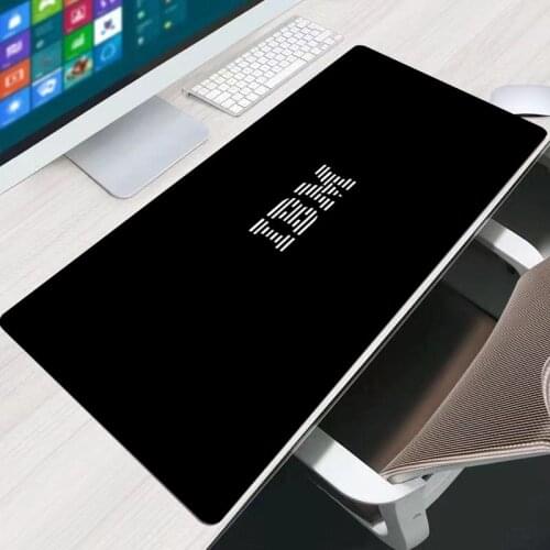Luxury IBM Logo Large Mouse Pad Persian Carpet Laptop Pc Gamer Keyboard Mousepad Edge White Tassel Rubber Table Mat for Pet