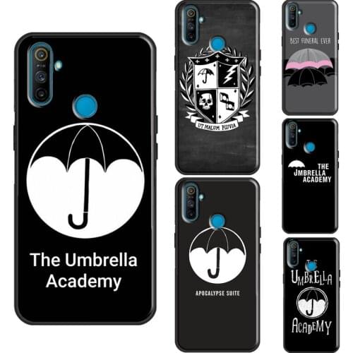 Umbrella Academy Logo For Realme 8 Pro 6 7 Q3 Pro GT C21 C15 C3 Phone Case For OnePlus 9 Pro 8 Nord 7T 8T Cover