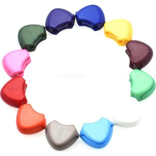 110pcs Colorful Plastic Zipper Pull Cord Ends Lock Stopper For Paracord/Clothing Free Shipping