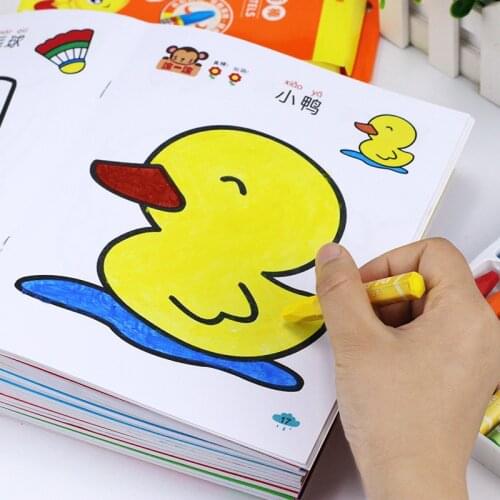 Childrens Chinese Characters Copybook Drawing Coloring Books For Kids Kindergarten Baby Enlightenment Graffiti Painting Book