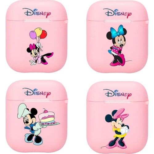 Disney Silicone Bluetooth Wireless Earphone Case for AirPods Protective Cover Skin Accessories Pods Charging Box Bag