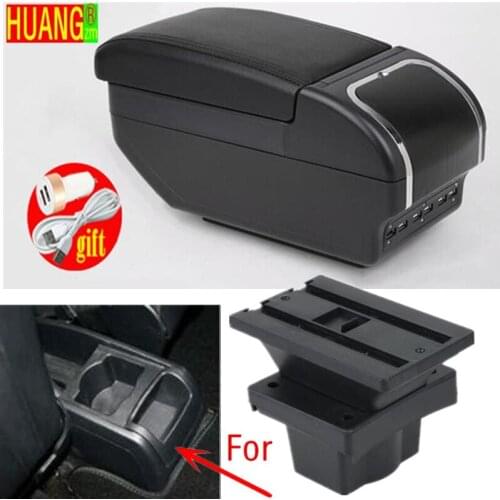 For Skoda Octavia Armrest box For Skoda Yeti Mk2 2005-2012 Car Armrest Retrofit parts Storage box car accessories USB