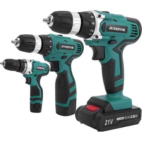 12.6V 16.8V 21V Cordless Drill Electric Screwdriver Mini Wireless Power Driver DC Lithium-Ion Battery 3/8-Inch Electric Tools