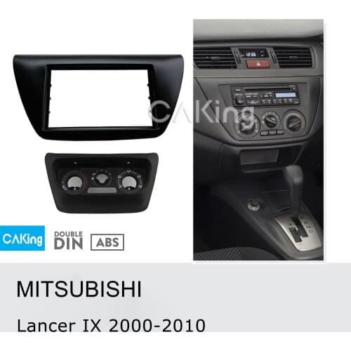 Double Din Car Fascia Radio Panel for MITSUBISHI Lancer IX 2000-2010 Audio Frame Dash Fitting Kit Install Facia Face Plate Bezel