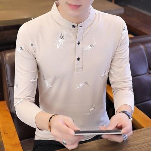 Hello money Long Sleeve Polos For Men