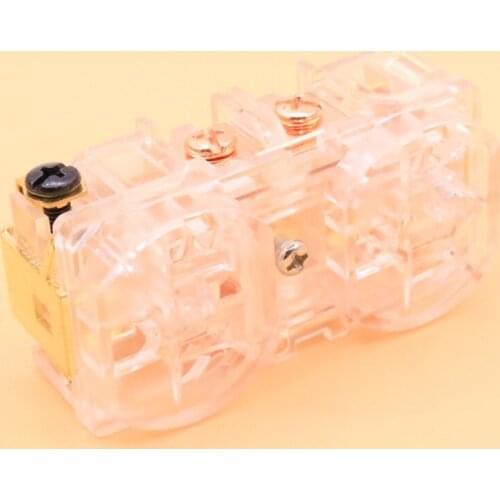 HI FI red copper US Receptacle wall outlet for power distributor socket