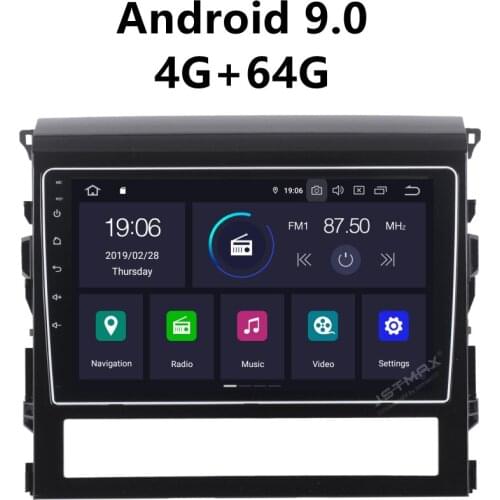 JSTMAX 9'' Android 9.0 4G + 64G ISP Screen Car Radio Stereo Player For Toyota Land Cruiser 2015 2016 GPS Navigation