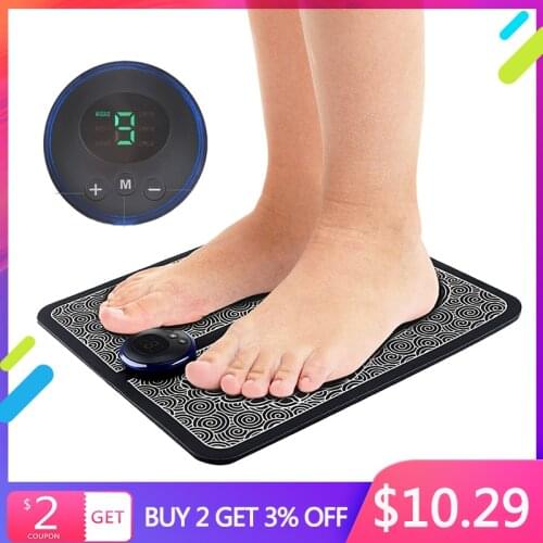Tens Fisioterapia Foot Massager Mat Massageador Pes Muscular Electric EMS Health Care Relaxation Terapia Fisica Massage Salud