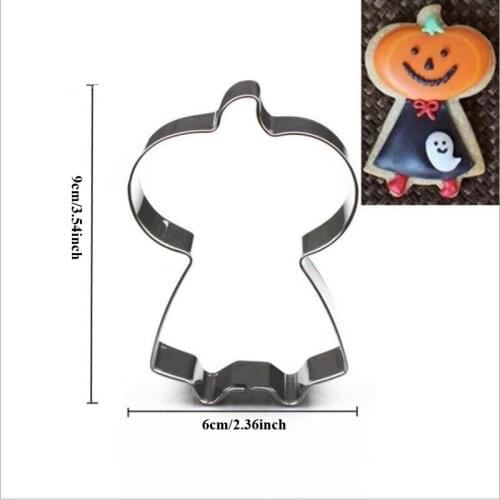 1pcs Halloween pumpkin Metal Cookie Cutter Fondant Cake Decor sugar craft Pastry Biscuit tool cupcake topper die cut bread mold