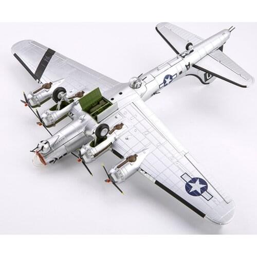 1/72 Scale B-17 Bomber Metal Army Model Aircraft w/ Dispaly Stand Room Decoration