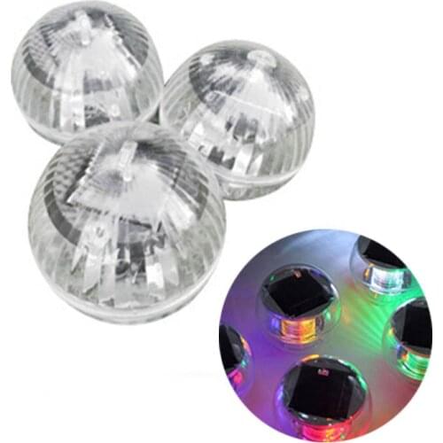New Floating Pool Lights Garden Outdoor Pools Night Lighting Solar Battery Powered Pools Ball Waterproof Lamps