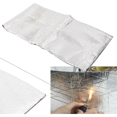 25*50cm Motorbike Fairing Pre Grade Heat Shield Cover Self Adhesive Sheet Protector For ATV Bike Motorcycles