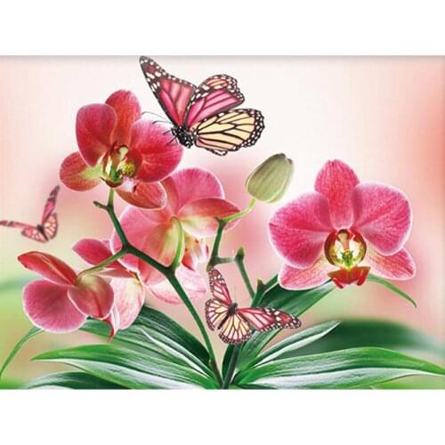 Flower Butterfly Animal Full Square Round 5D DIY Diamond Painting Kit Animal Diamond Mosaic Embroidery Cross Stitch Wholesale