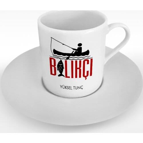 Personalized Professional Fishing Turkish coffee Cup