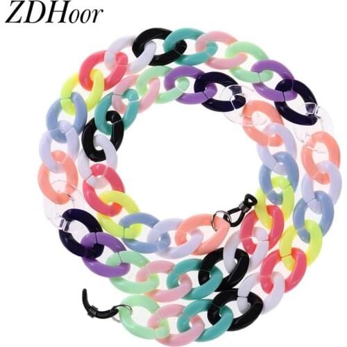 Plastic Acrylic Glasses Chain Fashion Anti Slip Eyeglasses Lanyard Portable Sunglasses Holder Cord DIY Eyewear Fastener Necklace