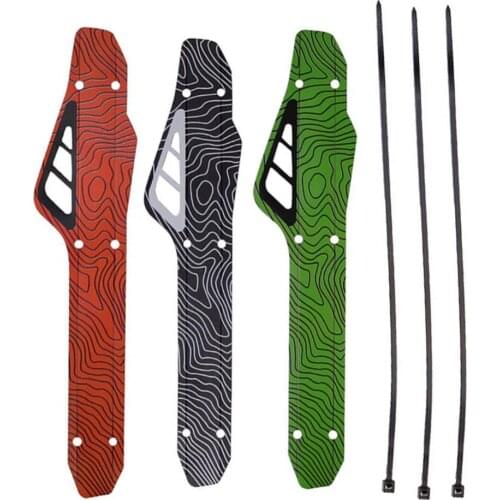 Durable Gadgets Easy To Install Portable PP Green MTB Road Bike Bicycle Chain Protection Guard Cover Sticker With 3 Mount Strap