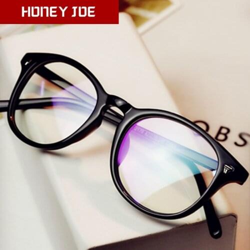 Retro Mens Womens Vintage Oval Spectacle Glasses Frame Goggles Eyewear Brand Designer Optical Clear Lens Glasses Nerd Student