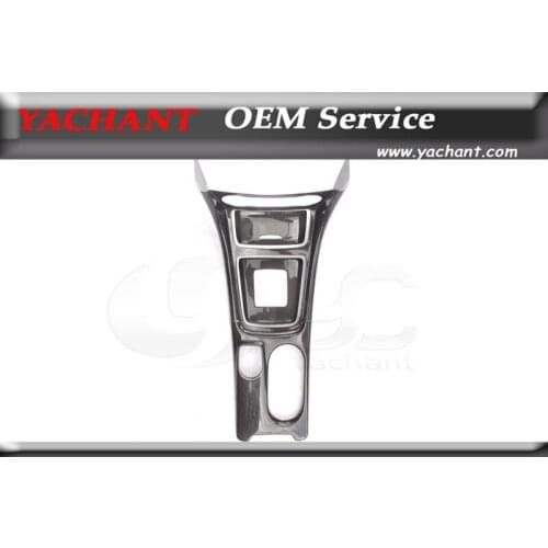 Car-Styling Dry Carbon Fiber Interior Trim Fit For 14-16 MB A45 CLA45 GLA45 LHD AC Control Panel Astray Gear Surround Cover Kit