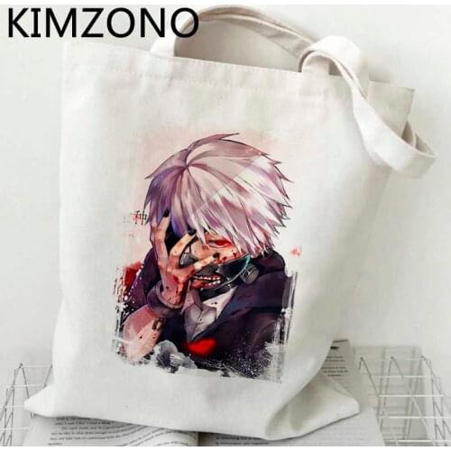 Tokyo Ghoul shopping bag shopper bolso reusable cotton recycle bag bolsa bag foldable reusable sac tissu
