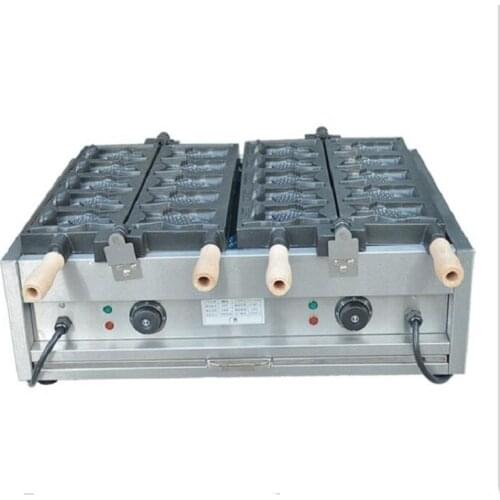 Taiyaki Double Fish Shaped Hot Dessert Waffle Cake Maker Pan Japanese Pancake Double Pan