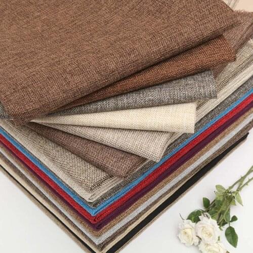 Thick Linen Cotton Fabric Sewing Material Skin-friendly Breathable Comfortable Sofa Cushion Curtain Fabrics Decoration Cloth